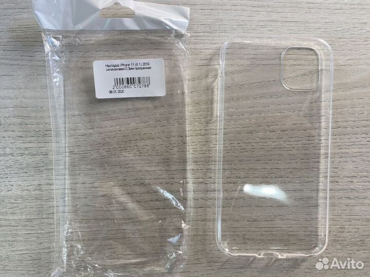 Силиконовая накладка iPhone 11 прозрачная
