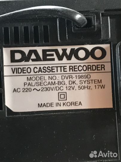 Видеомагнитофон Daewoo