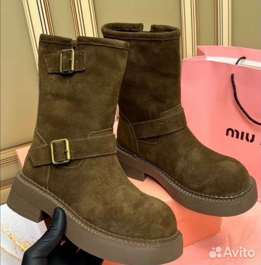 Miu miu ботинки зима