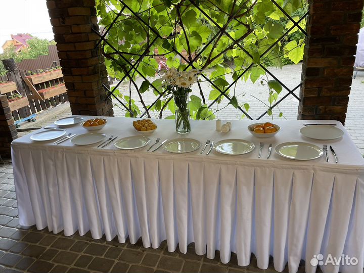 Аренда мебели, посуда, текстиль, ретро гирлянда