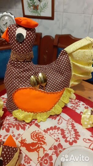 Набор грелок на чайник и чашки