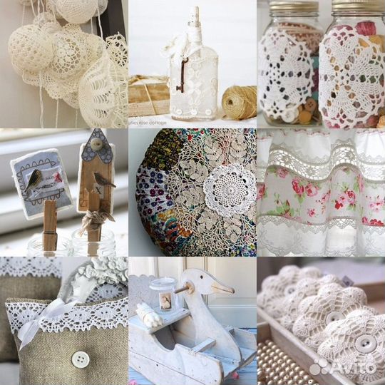 Салфетки ручной работы из Германии-много разных