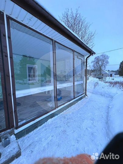 Окна жидкие на беседку