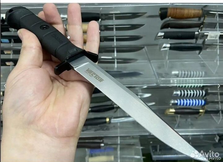 Нож Vector Kizlyar Supreme 420HC StoneWash