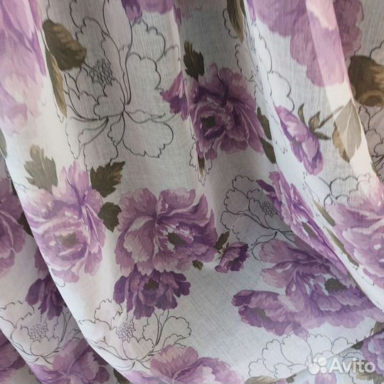 Тюль лён батист