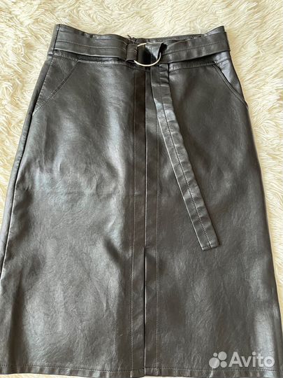 Кожаная юбка