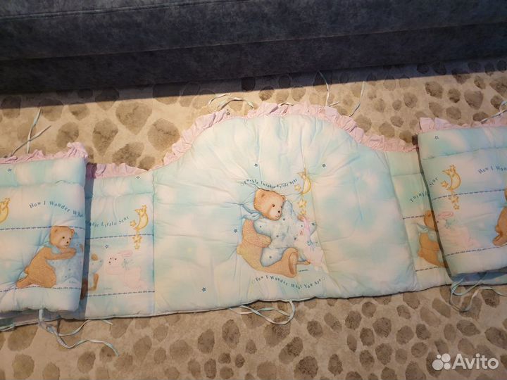 Бортики Le Monde слитные плюс подушечка,простынь