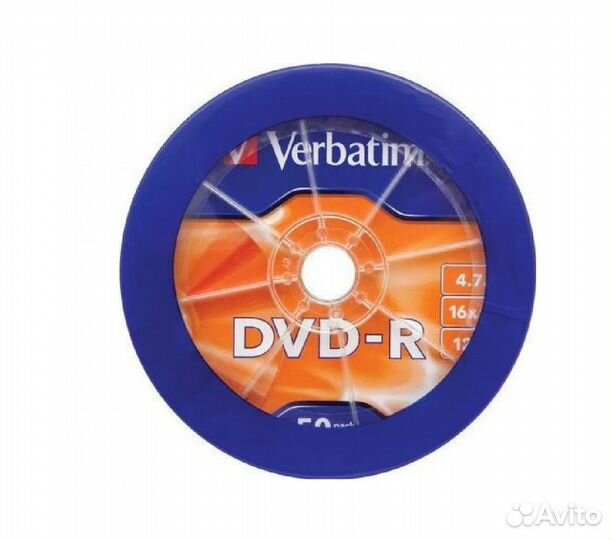 Оптические Диски DVD-R Verbatim 4.7гб (50шт)