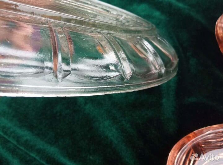 Блюдо селедочница стекло с рыбой