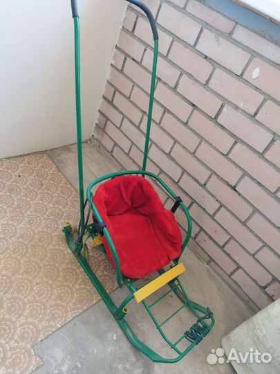 Детские санки с колесами