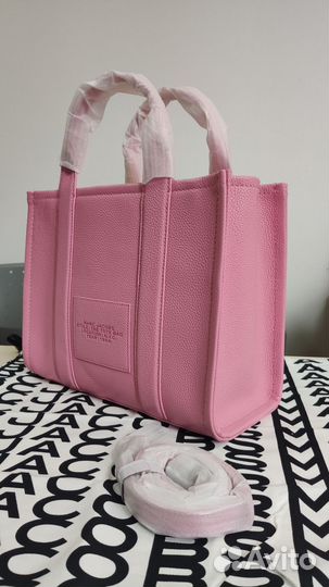 Cумка Marc Jacobs The Leather Tote Bag Candy Pink