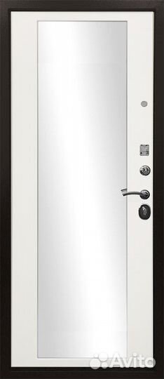 Дверь в квартиру с зеркалом Троя 3к в наличии