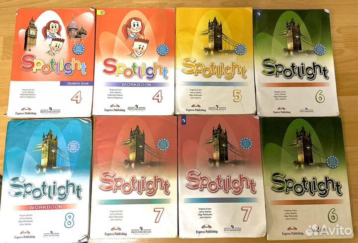 Учебники и рабочая тетрадь по английскому