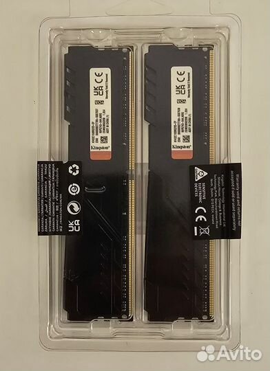 Модуль памяти 32Gb(16Gbx2) DDR4 Kingston 3200Mhz