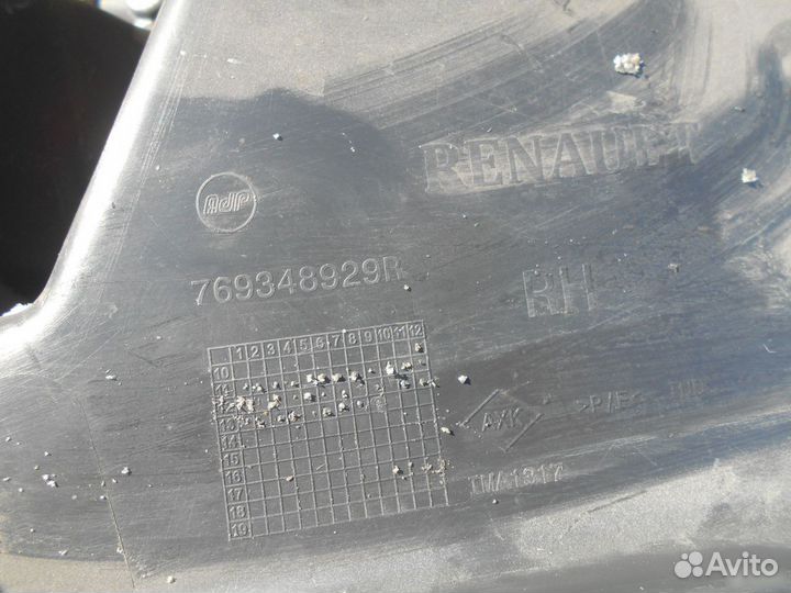 Обшивка задней правой стойки Renault Sandero 2009