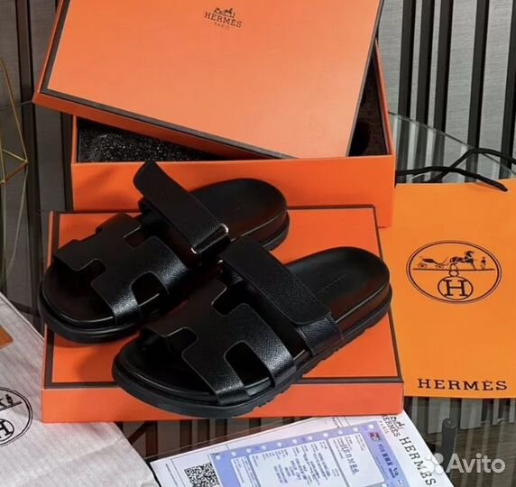 Шлепки женские Hermes