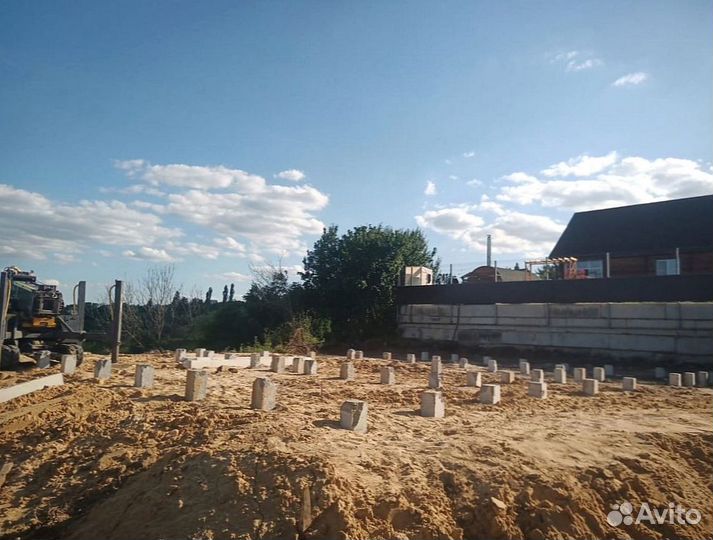 Ж/б сваи, забивка свай, фундамент на ж/б сваях