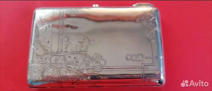Портсигар 19 век серебро