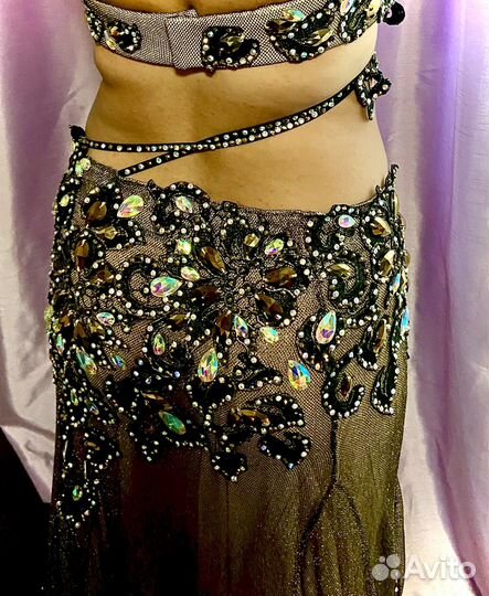 Костюм для восточного таца. Swarovski