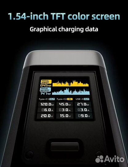 Повербанк Cuktech № 20, 25000mAh, 210w