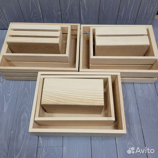 Ящик деревянный подарочный