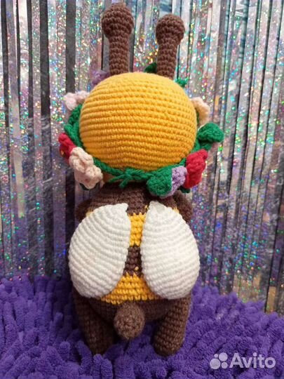 Игрушка пчелка ручной работы