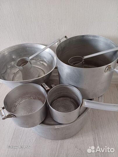 Ковшик,Турка,кастрюли алюминевые вертел СССР