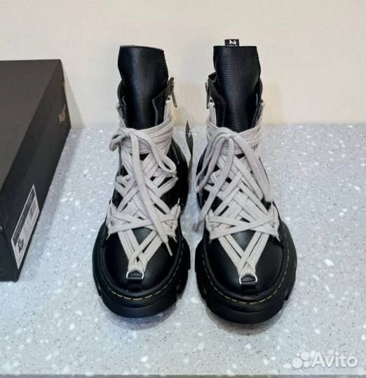 Rick owens x dr martens ботинки