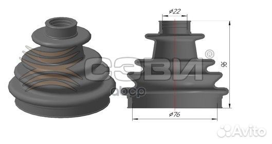 Пыльник шруса наружний Renault