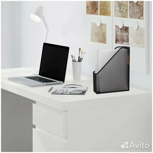 Органайзер для документов/тетрадей, металл черный