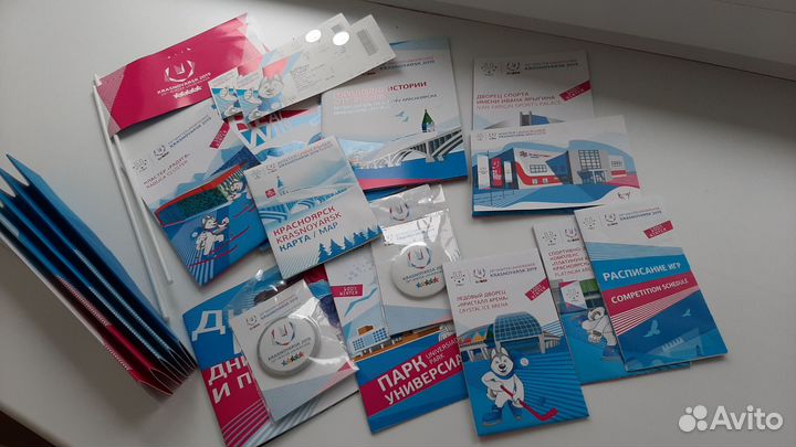 Атрибутика Зимней Универсиады 2019 в Красноярске