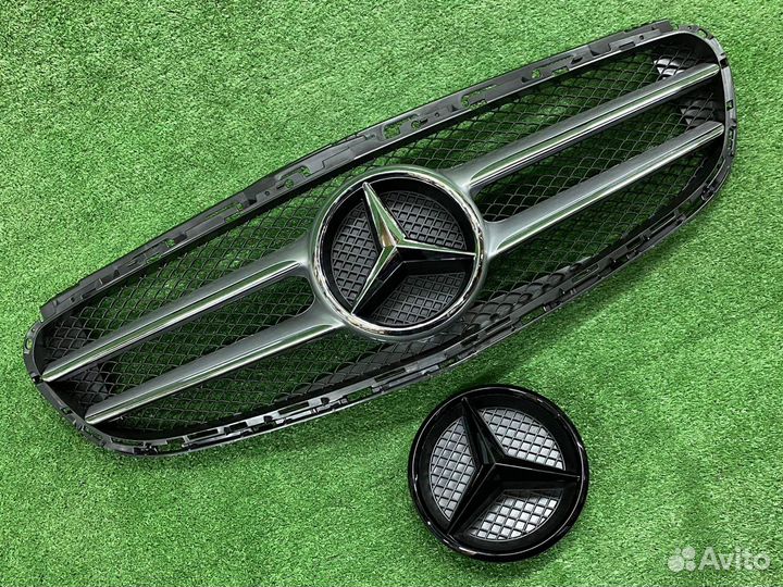 Решетка радиатора Mercedes W212 AMG Рестайлинг