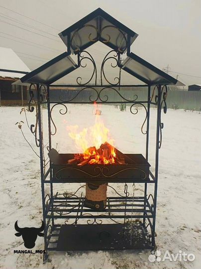 Беседка с мангалом