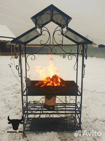 Беседка с мангалом