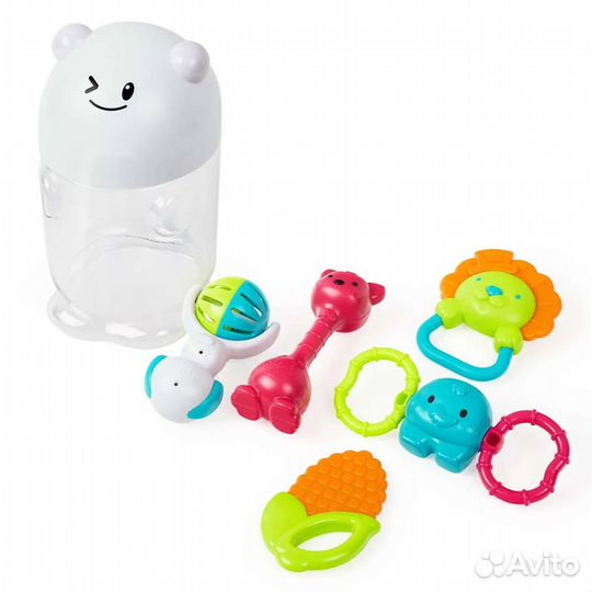 Набор Auby Погремушки и прорезыватели 5в1