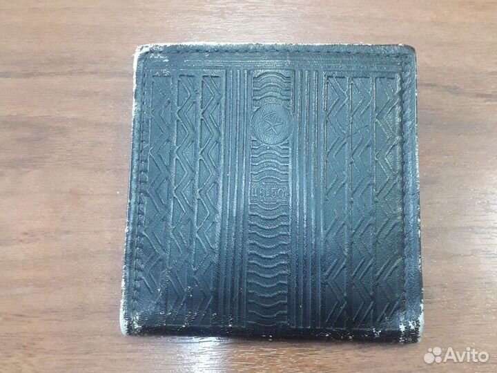 Винтажный кож. футляр для маникюрного набора, винт