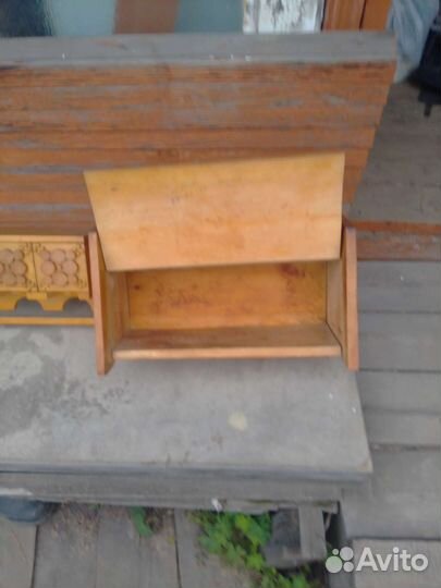 Хлебница и дерев.контейнеры в коробе