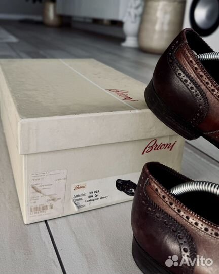 Туфли мужские Brioni коричневые 41 размер