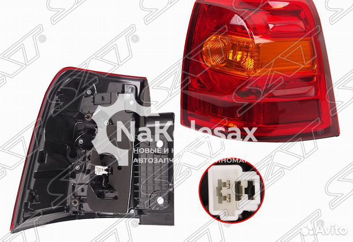 Фонарь задний toyota land cruiser 200 12-15 RH