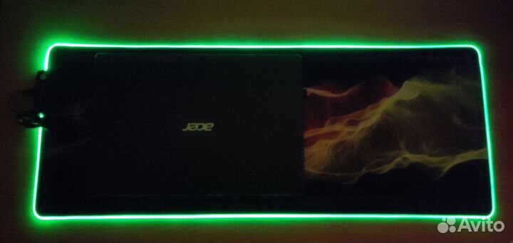 Игровой коврик для мыши большой с подсветкой