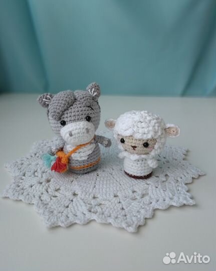 Вязаные игрушки Рождественский вертеп