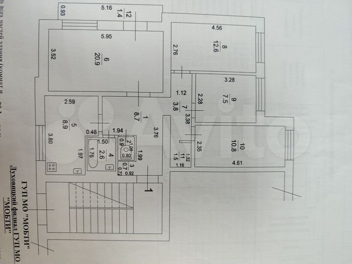 4-к. квартира, 78 м², 1/3 эт.