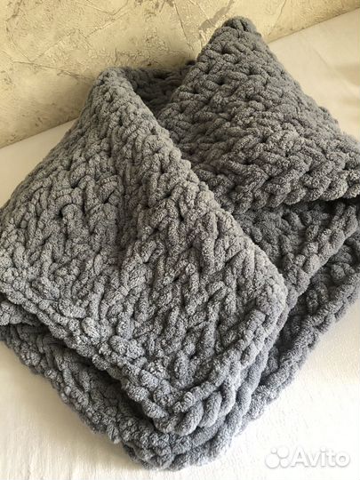 Плед детский вязаный