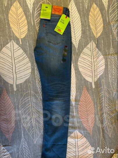 Мужские джинсы Levis. Модель 513 slim Straight