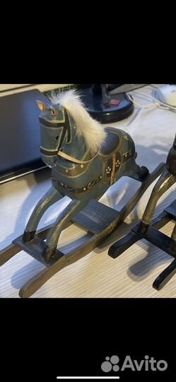 Лошадка дерево сувенир винтаж германия