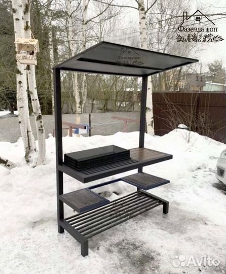 Мангал loft с крышей
