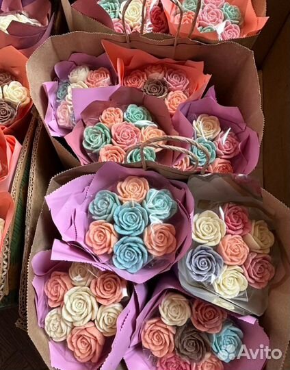 Розы из шоколада