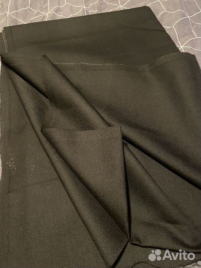 Ткань плотная шерсть черная