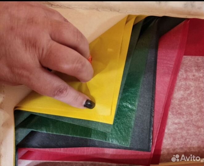 Набор копировальной бумаги 4 цвета