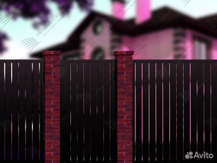 Забор Ранчо из металла
